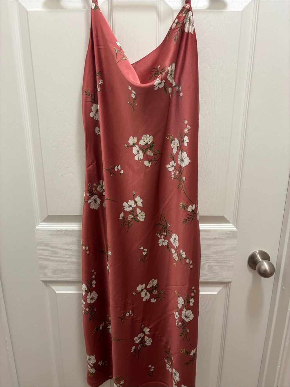Inspired Hearts Rose Pink Floral Maxi Slip Dress